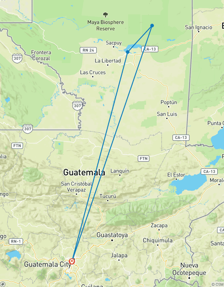 Circuito Excursión de 2 días Aventura en Tikal: Explora el Corazón del Mundo Maya