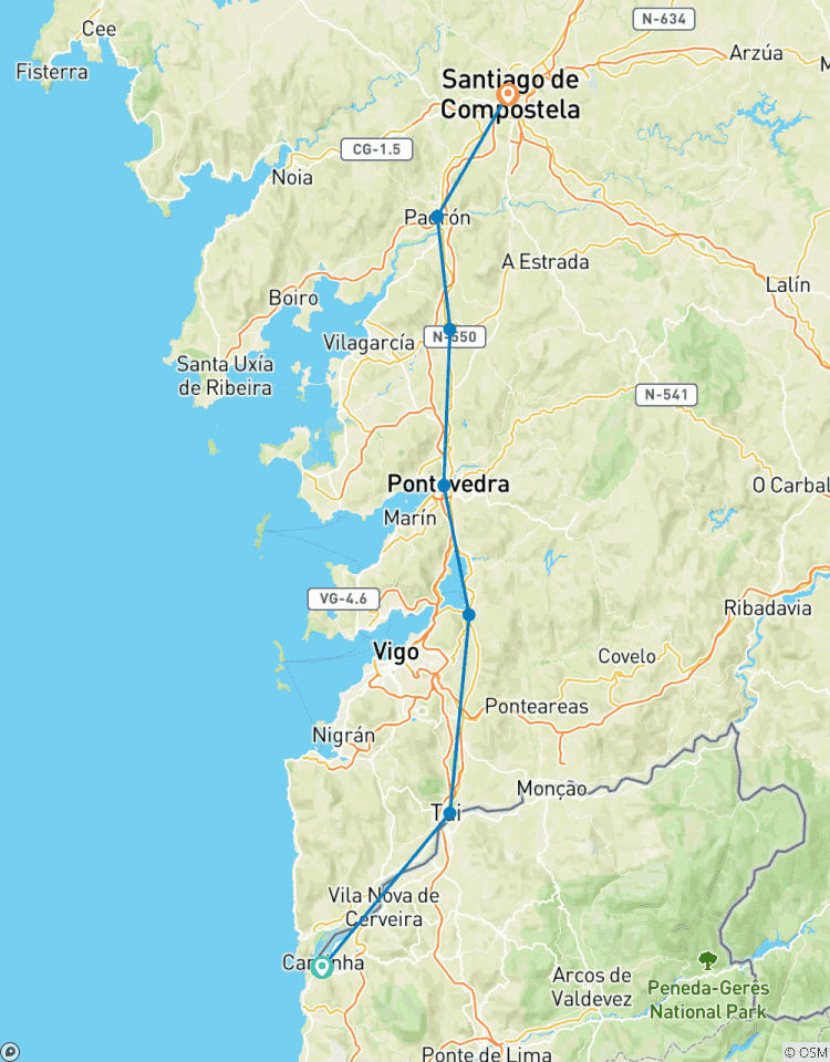Camino de Santiago self-guided hike tour Tour