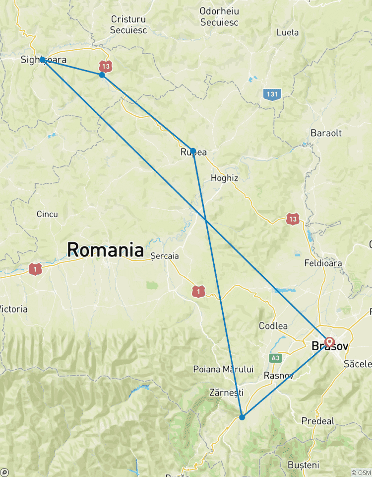 Circuito 1 día - Excursión Drácula - excursión de un día desde Brasov al castillo de Bran y Sighisoara
