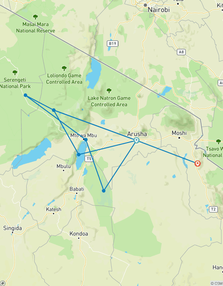 Le meilleur de la Tanzanie : Safari, Camping et Aventure - Circuit de 7 jours (4 parcs nationaux) circuit
