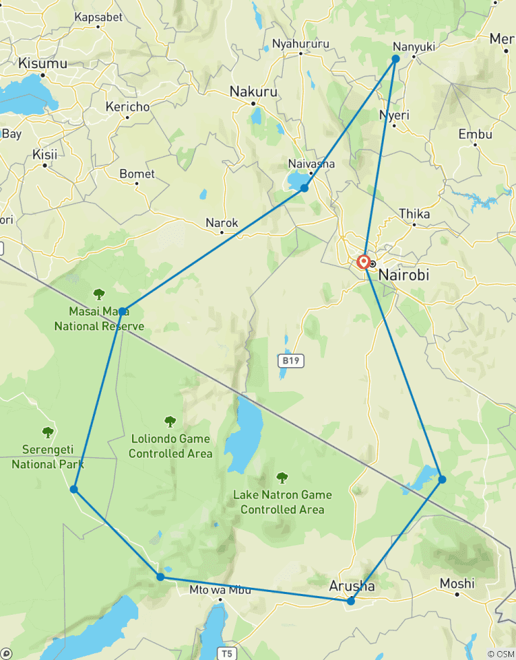 Circuito Safari de 13 días por Kenia y Tanzania