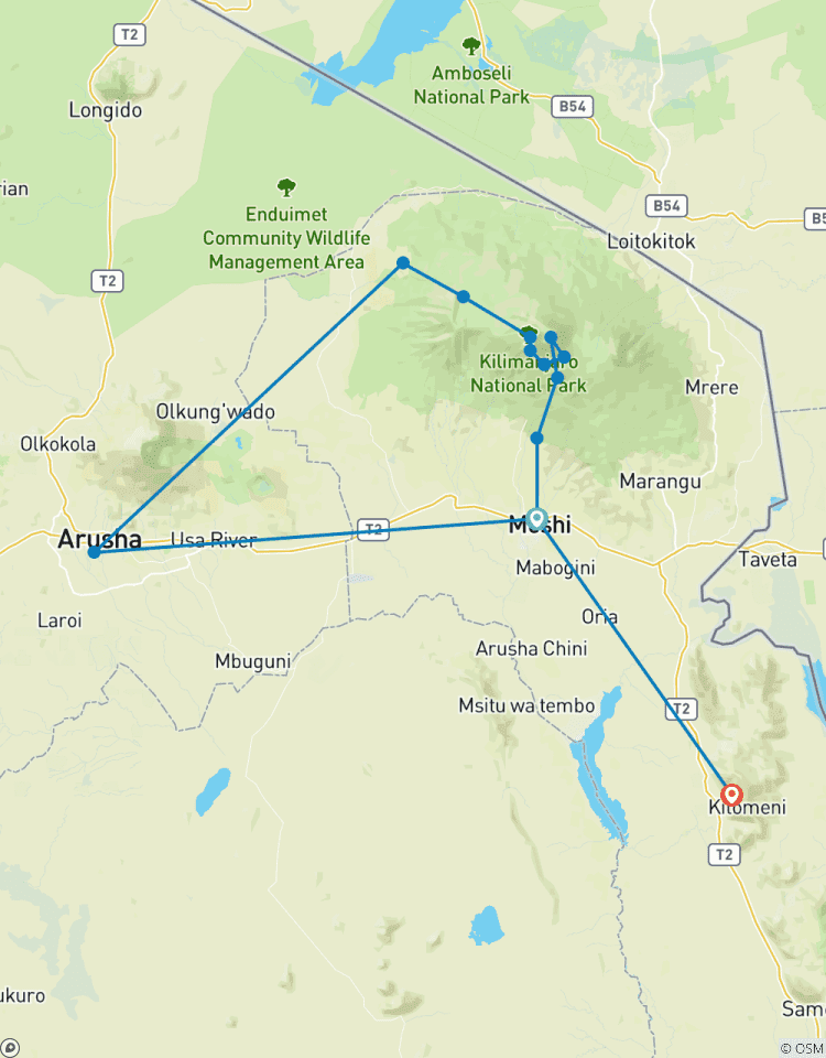 9 jours d\'ascension du Kilimandjaro - Route du Lemosho circuit