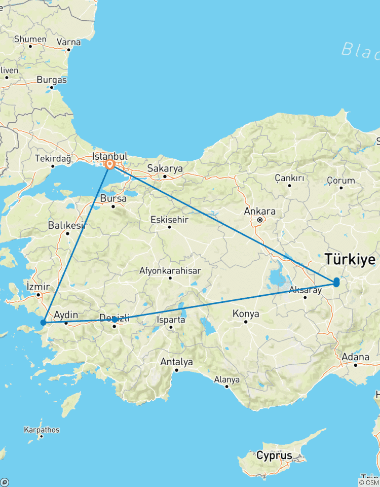 Highlights der Türkei mit dem Flugzeug 8 Tage Rundreise