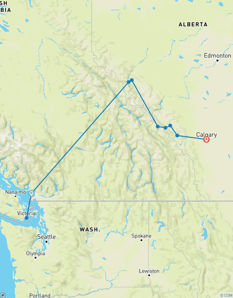Westkanada: Vancouver - Rockies mit mit dem Zug ab Vancouver 7 Tage Rundreise