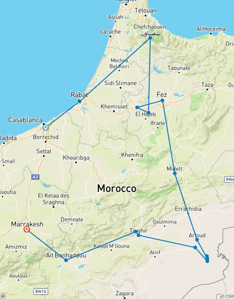 Circuito El sabor de Marruecos: De Casablanca a Marrakech - Un viaje de 7 días