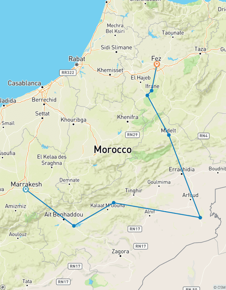 3 Day Sahara Tour - Marrakech to Fes via Merzouga, Morocco Tour
