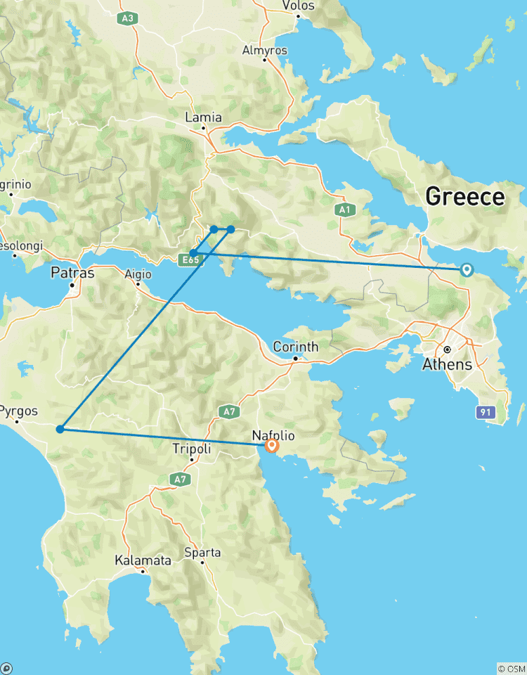 Ontdek het Oude Griekenland – zelfrijdende rondreis door Noord-Griekenland & de Peloponnesos-rondreis