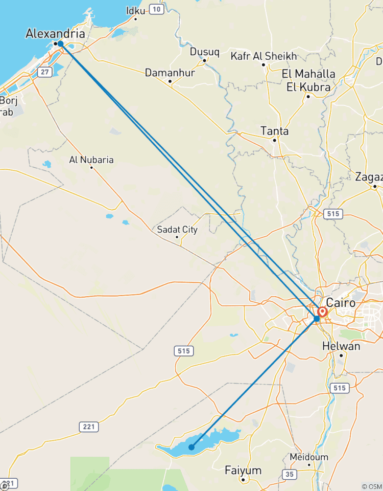 4 Tage voller Wunderbares: Kairo, Pyramiden, Alexandria & Fayoum Flucht Rundreise