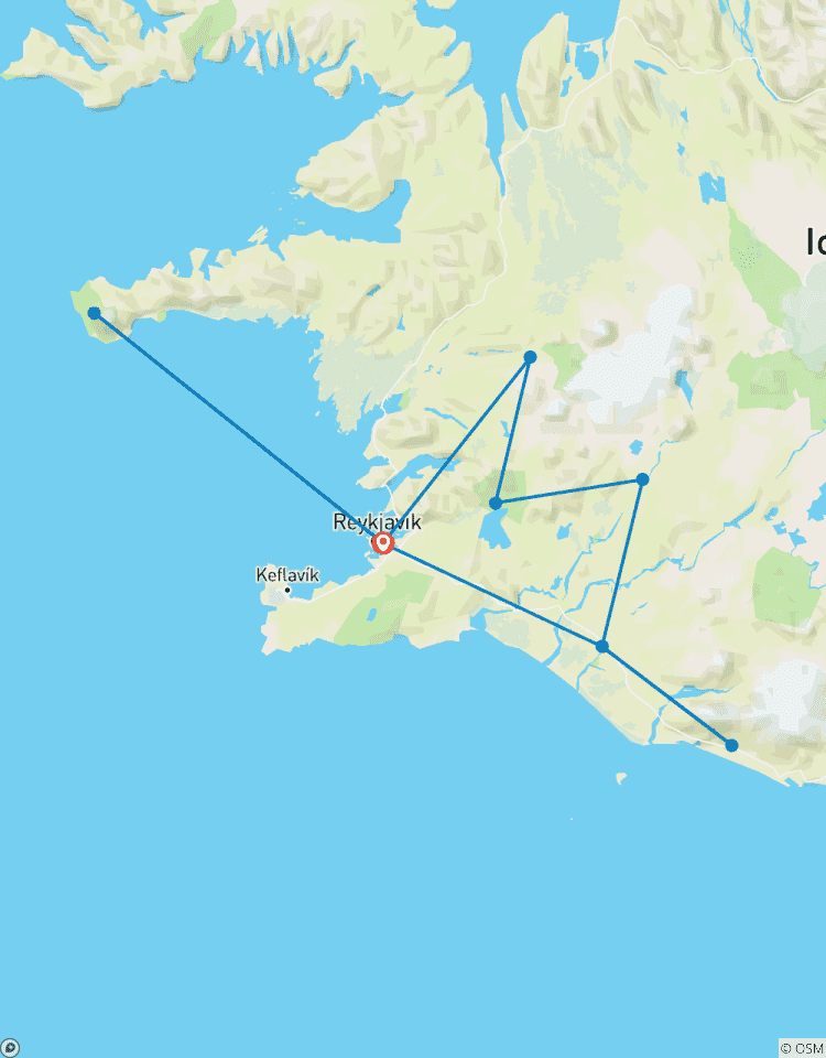 Geluxe: Island: Halbinsel Snæfellsnes, Vulkane & Wandern in Húsafell Rundreise