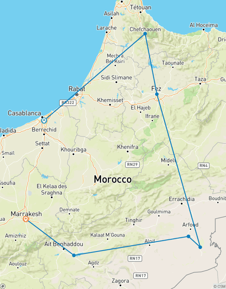9 Days Desert Imperial Tour Casablanca to Marrakesh, Morocco Tour