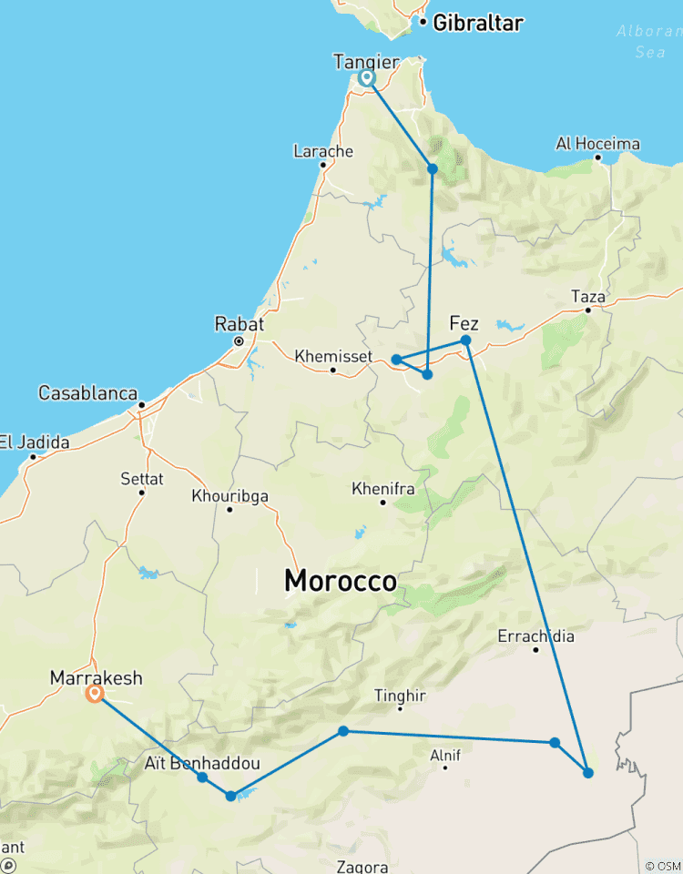 11-Day Special Morocco Expedition from Tangier to Marrakech Morocco Tours from Tangier Tour