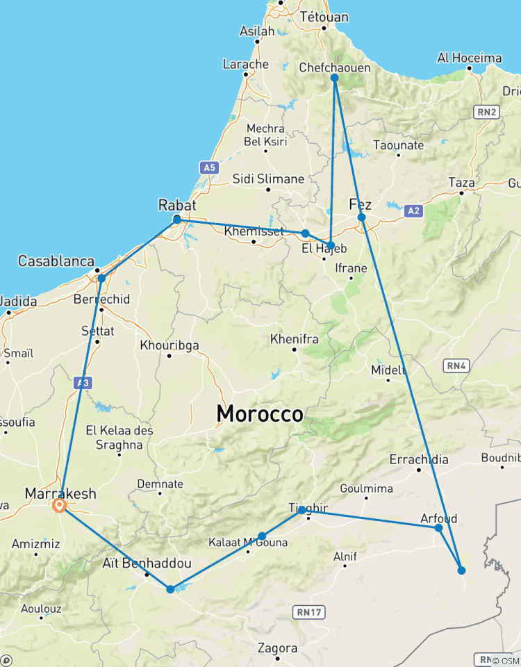 Circuito Marruecos - Marrakech Merzouga Fez Chefchaouen Casablanca