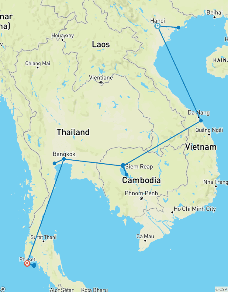 Majestic Vietnam, Cambodia and Thailand In 13 Days Tour