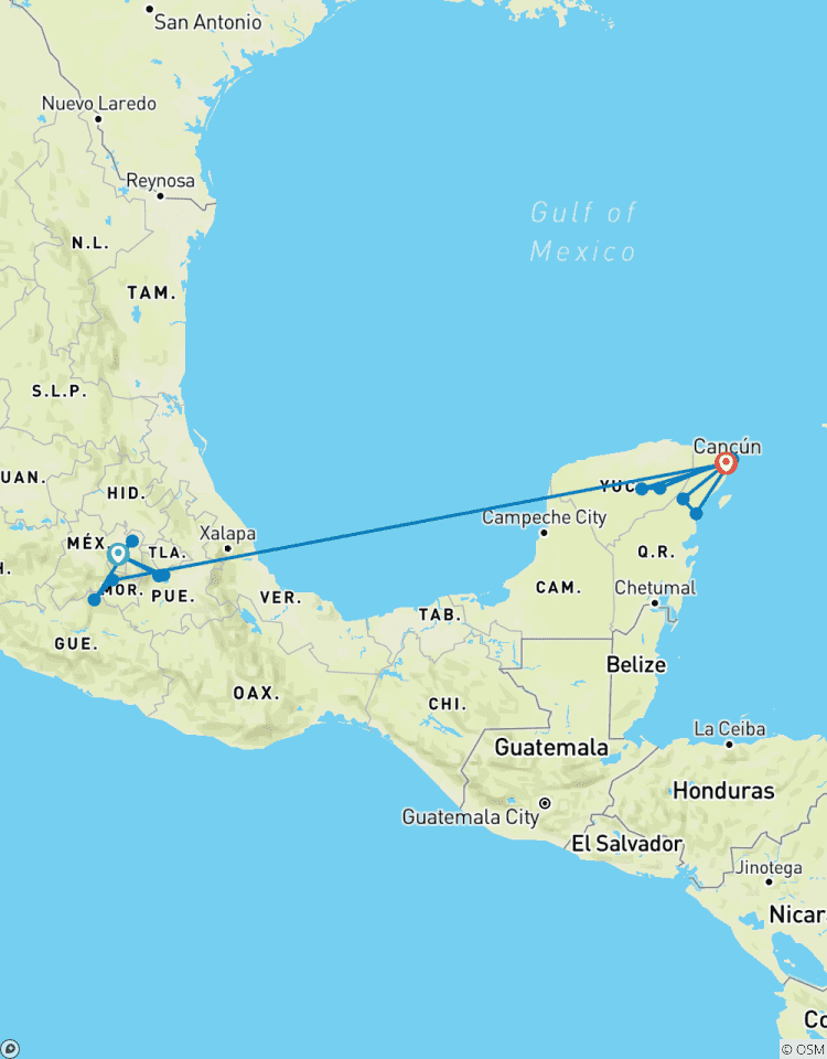 Best of Mexico: Cities, Archaeological Sites & Beaches 11 Day Tour (Private) Tour