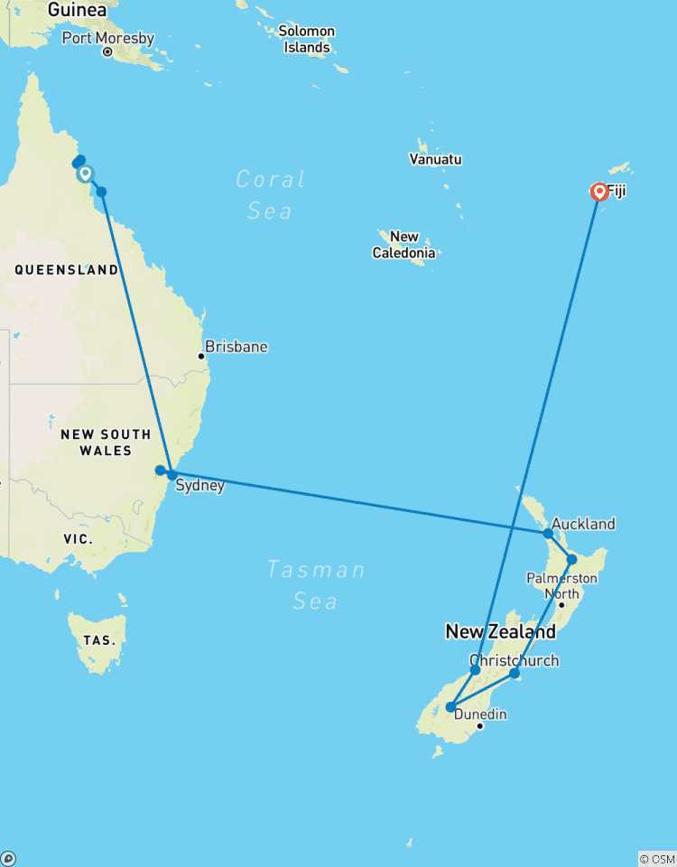 Circuito Australia Nueva Zelanda Fiyi destacados 21 días