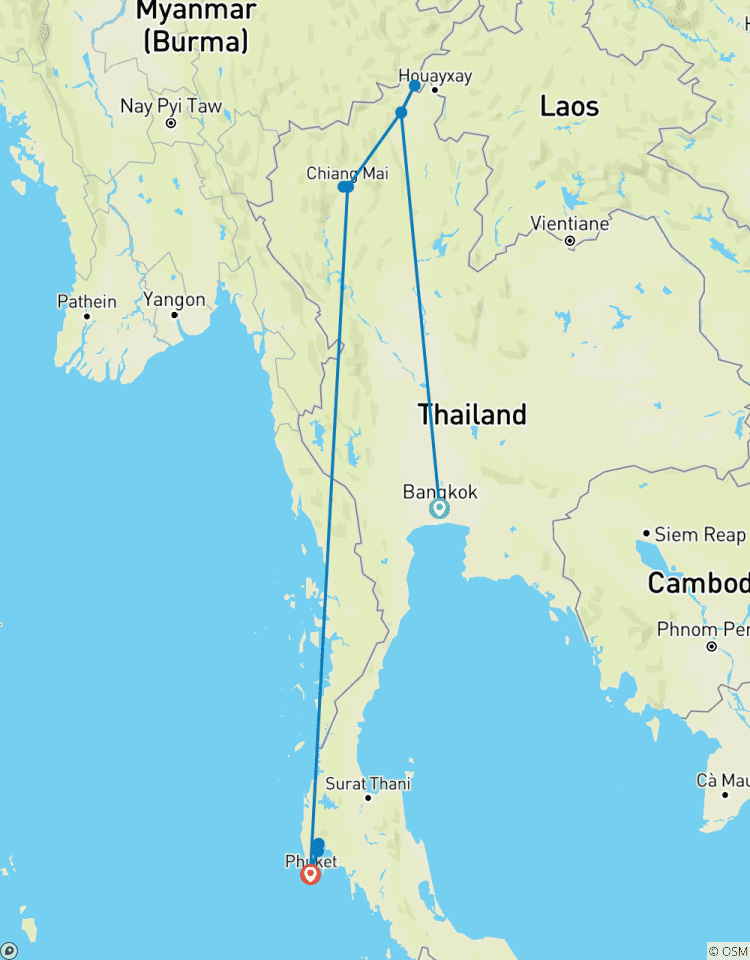 Circuito Tesoros de Tailandia 11 días - Circuito privado