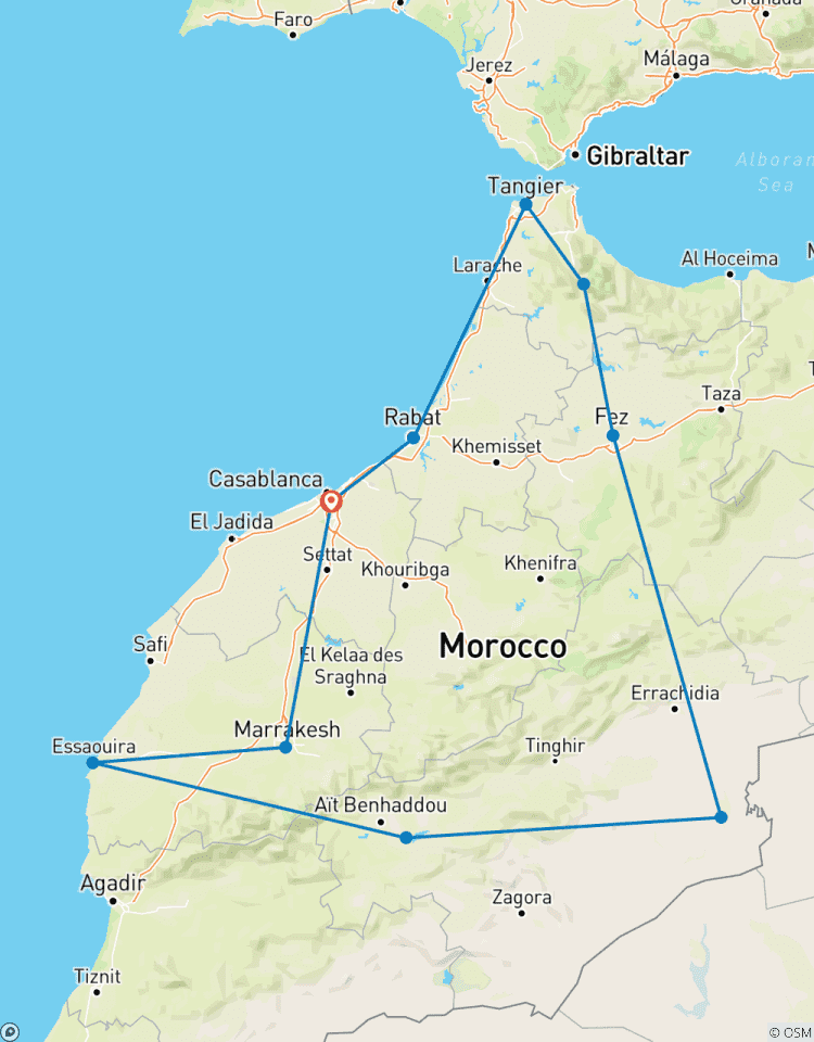 12 Tage Reise: GROSSE Reise IN MAROKKO AB CASABLANCA Rundreise