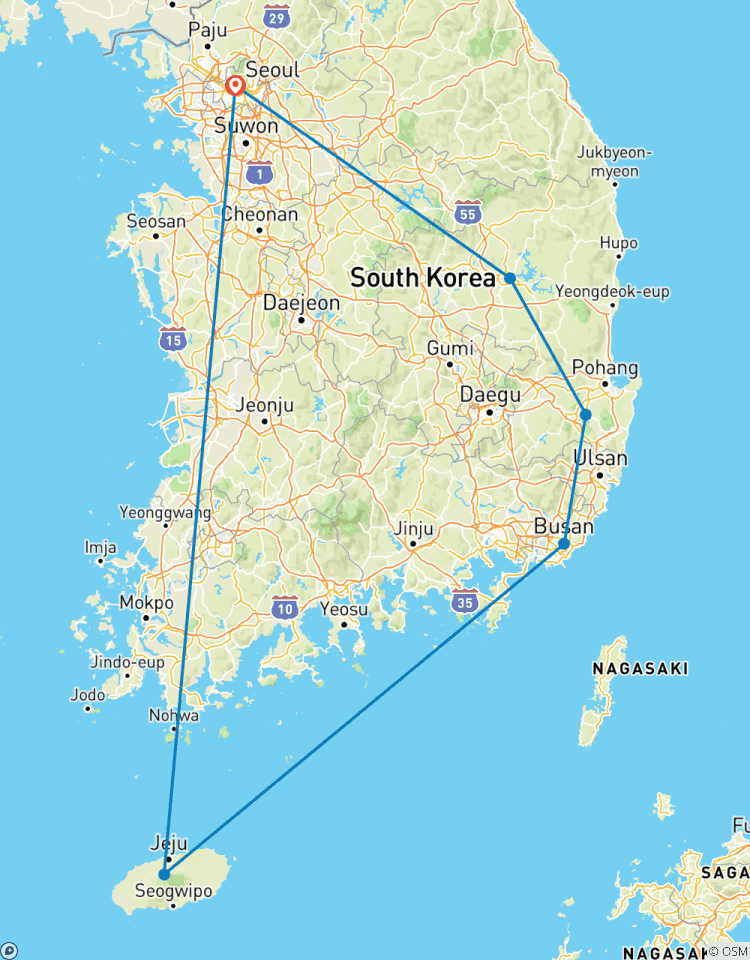 South Korea\'s Best: 9-Day Tour from Seoul to Jeju(Private Custom) Tour