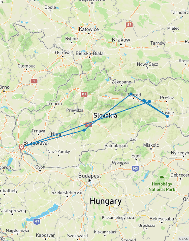 Paysages et histoire de la Slovaquie circuit