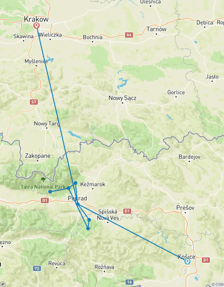 Randonnée en Slovaquie (petit groupe minimum 2 personnes et maximum 8 personnes) circuit
