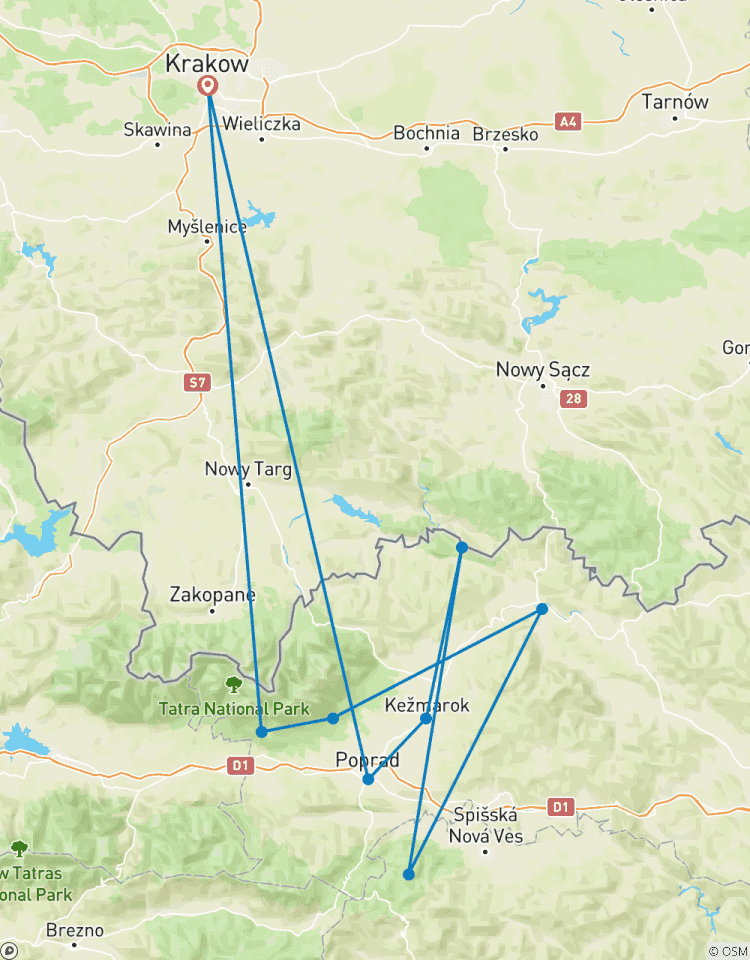 Le meilleur de la Slovaquie orientale (petit groupe minimum 2 personnes et maximum 8 personnes) circuit