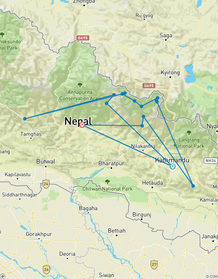Trek du Manaslu et de la vallée de Tsum circuit