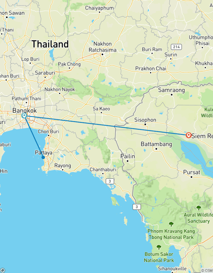 9-daagse wonderen van Thailand en Cambodja-rondreis