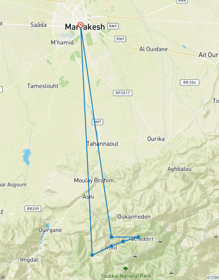 Randonnée de 3 jours dans le Haut Atlas au départ de Marrakech circuit