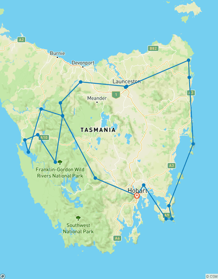 Tasmanian Discovery - 6-daagse Comfort Tour door Tasmanië-rondreis