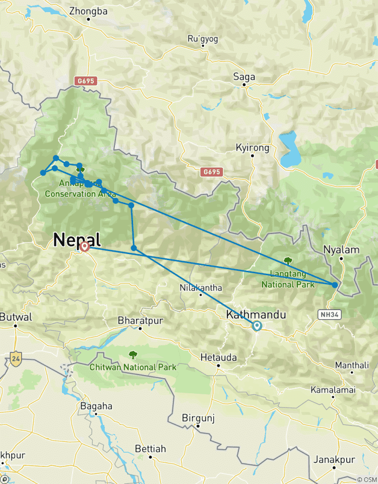 Circuit de l\'Annapurna (via le lac Tilicho) circuit