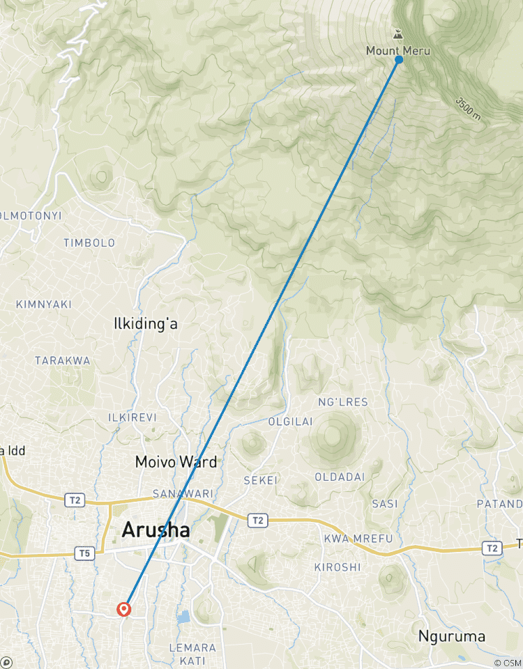 Circuito Circuito de un día al Parque Nacional de Arusha