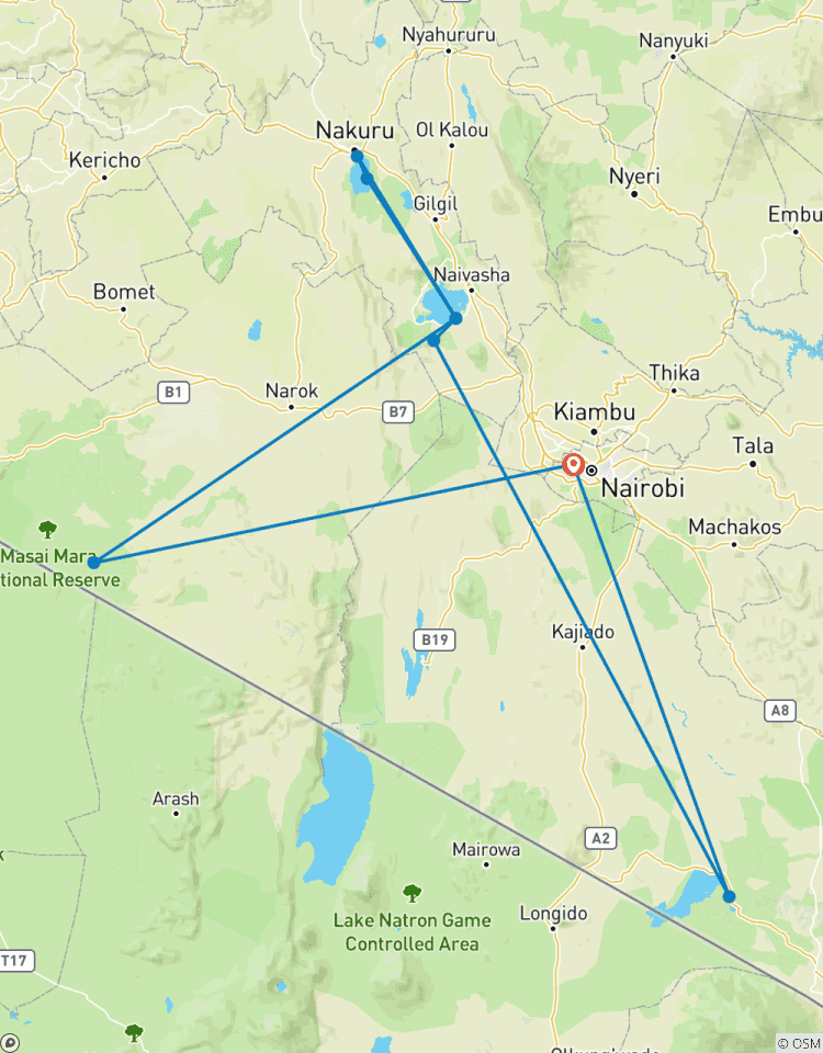 7 jours Amboseli- Lac Naivasha - Hells gate - Masai Mara|Safaris en groupe circuit