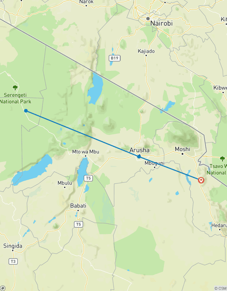 Serengeti Nationalpark private Safari (alles inklusive) 7 Tage Rundreise