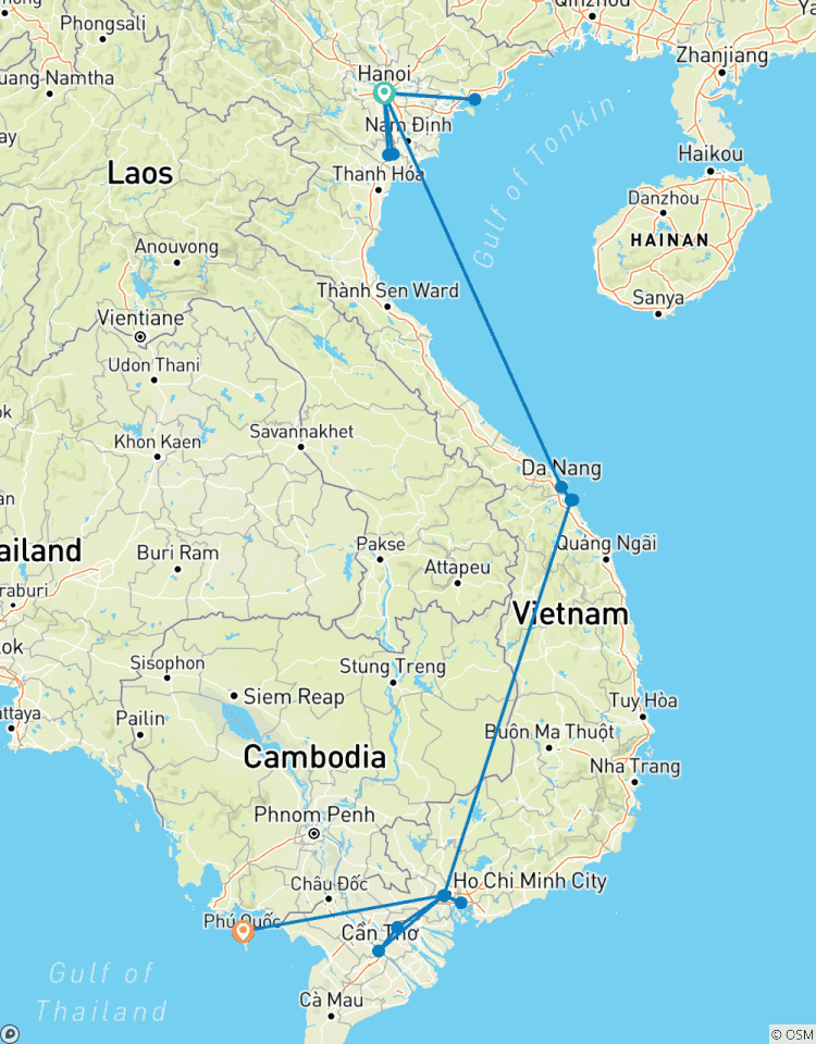 Vacances époustouflantes de 14 jours sur les plages du Vietnam circuit