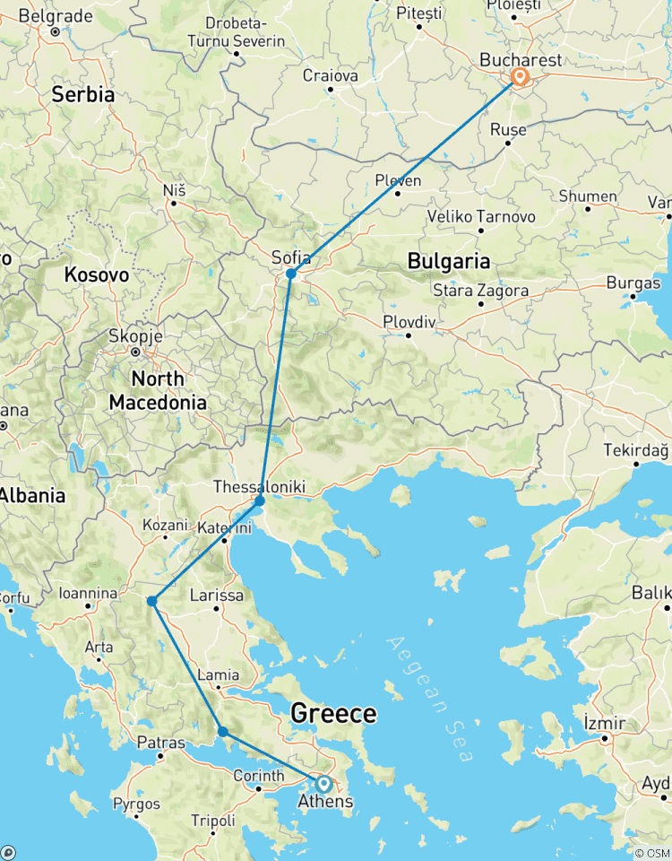Athens to Bucharest Discovering Ancient Wonders - Small Group Tour Tour