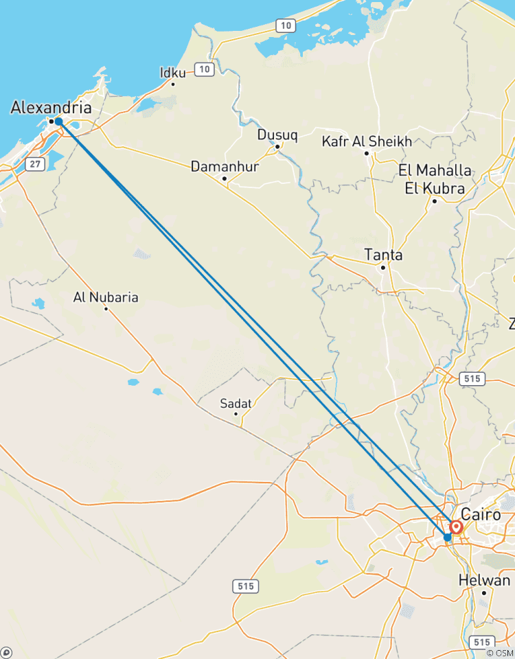 Circuito Circuito de 12 horas a Alejandría desde El Cairo en coche con almuerzo
