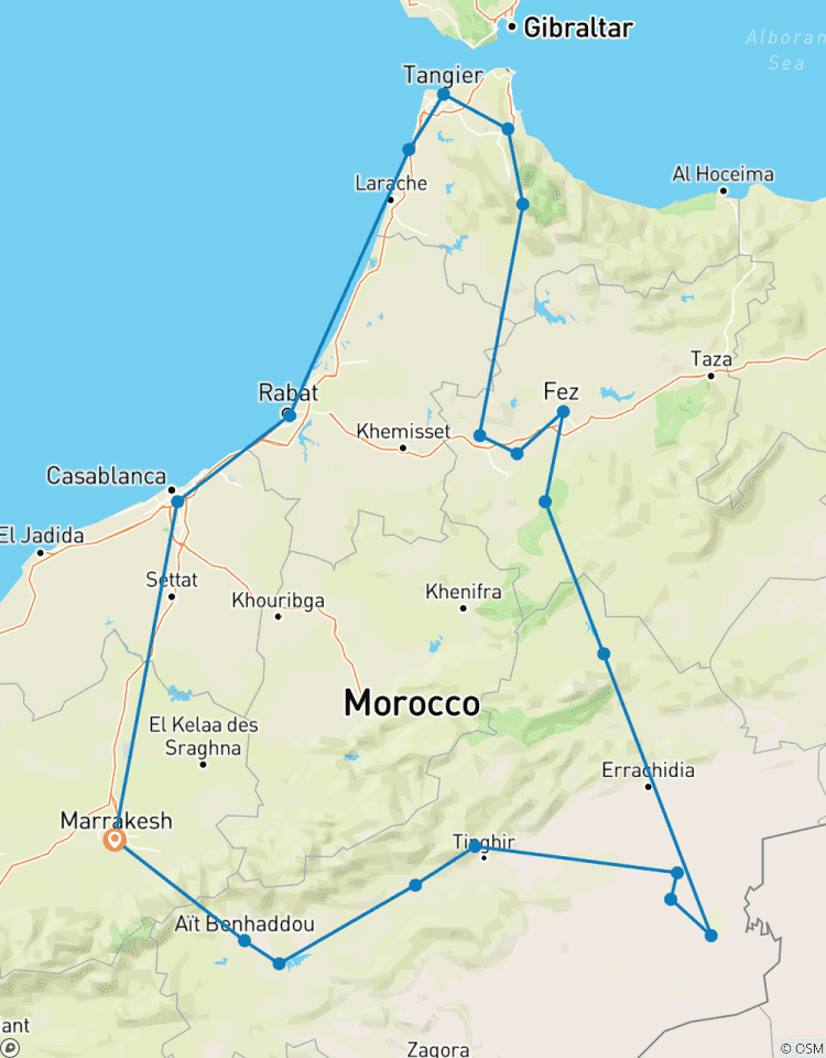 Circuit de 9 jours avec départ de Marrakech : les hauts lieux du Maroc circuit
