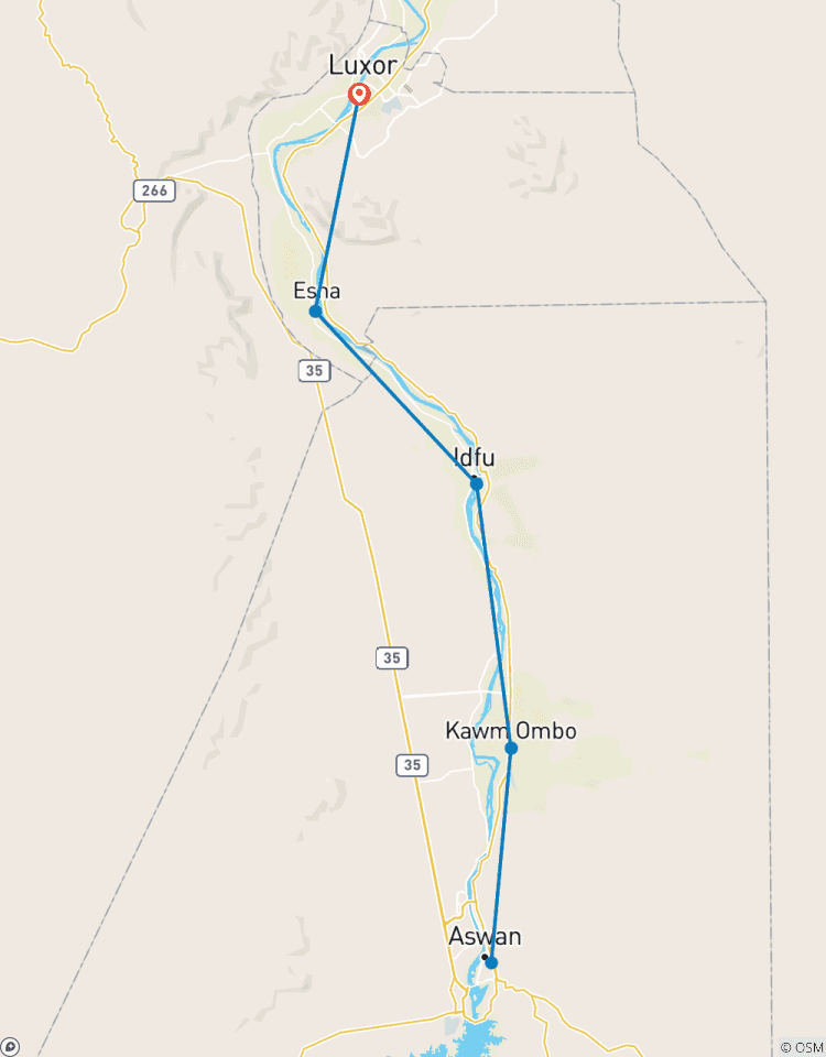 Circuito Experiencia de 9 Días a Bordo del Crucero de Lujo Dahabiya