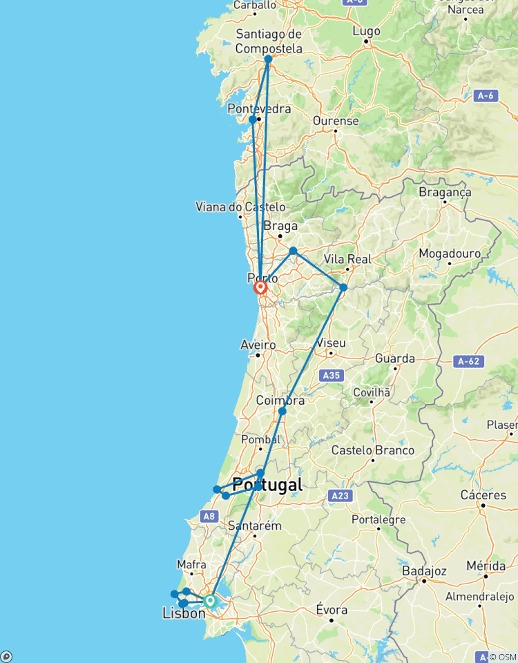 Unmissable Portugal And Santiago Compostela Tour