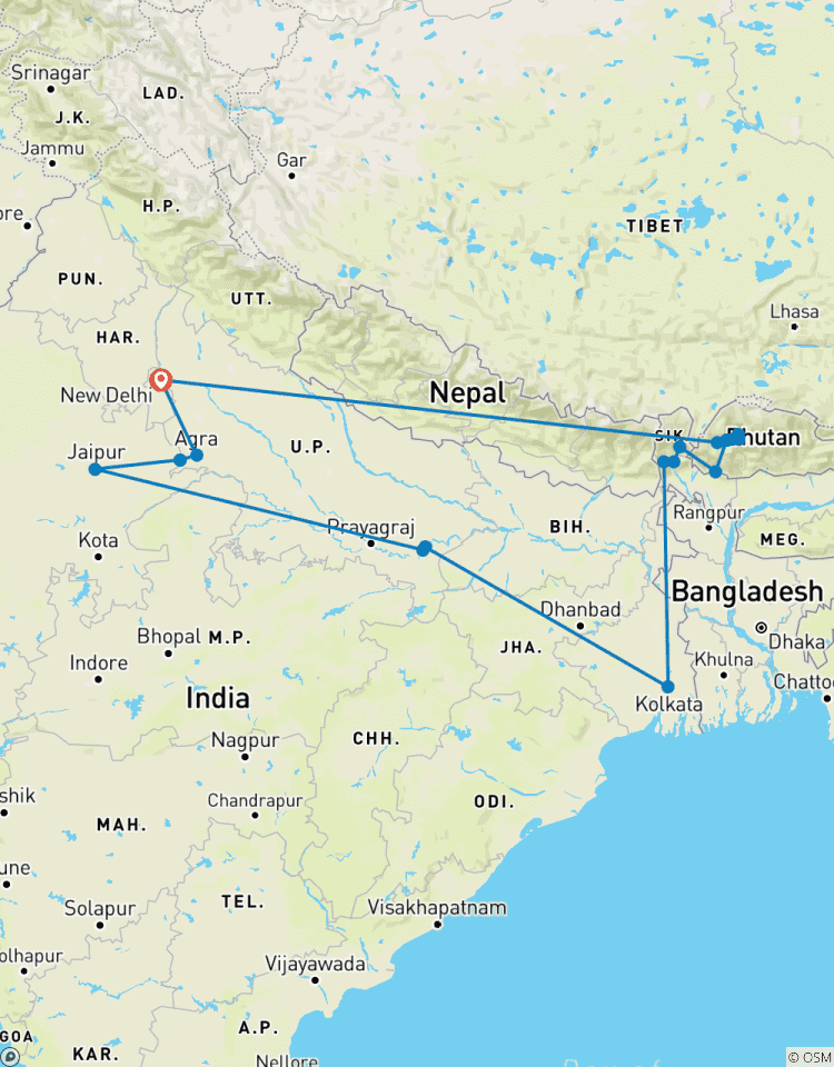 Odyssée de l\'Himalaya : l\'incroyable Inde avec le dernier Shangri La circuit