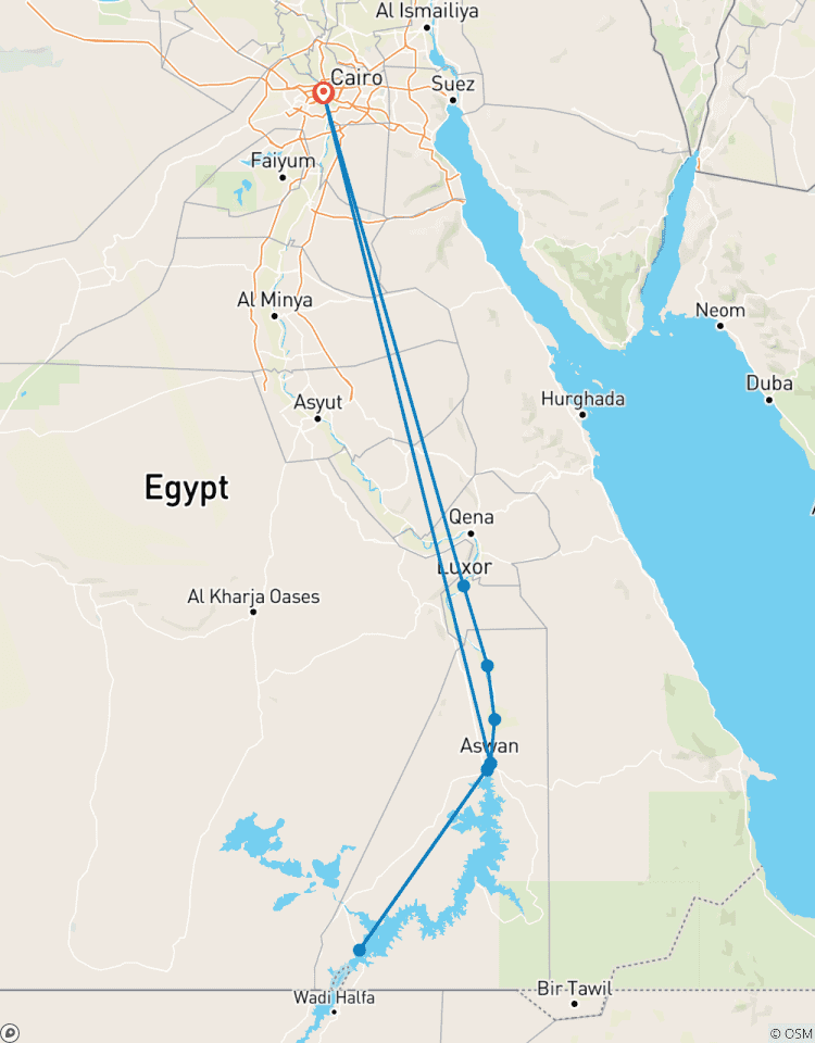 Le Grand Tour Egyptien - GEM et vol aller-retour inclus circuit