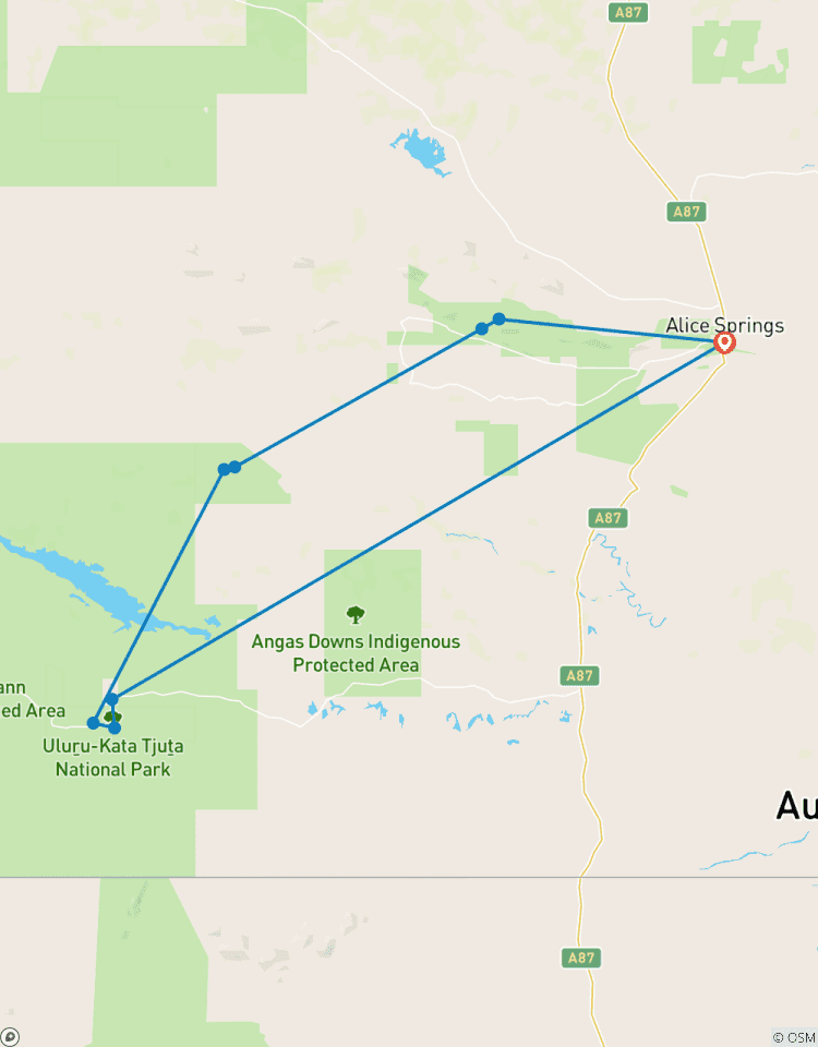 4 Tage Red Centre Uluru nach West MacDonnell - vonnach Alice Springs Rundreise