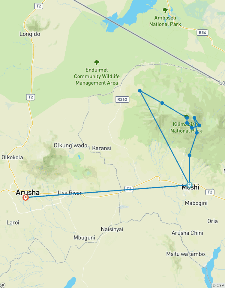 Climb Mt.Kilimanjaro (Lemosho Route) 8 Days Tour