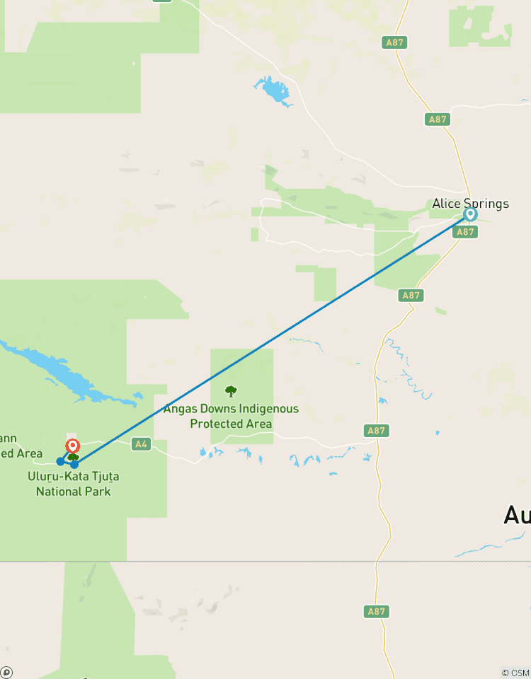 Circuito Excursión de 2 días a las rocas de Uluru-Kata Tjuta - De Alice Springs a Yulara