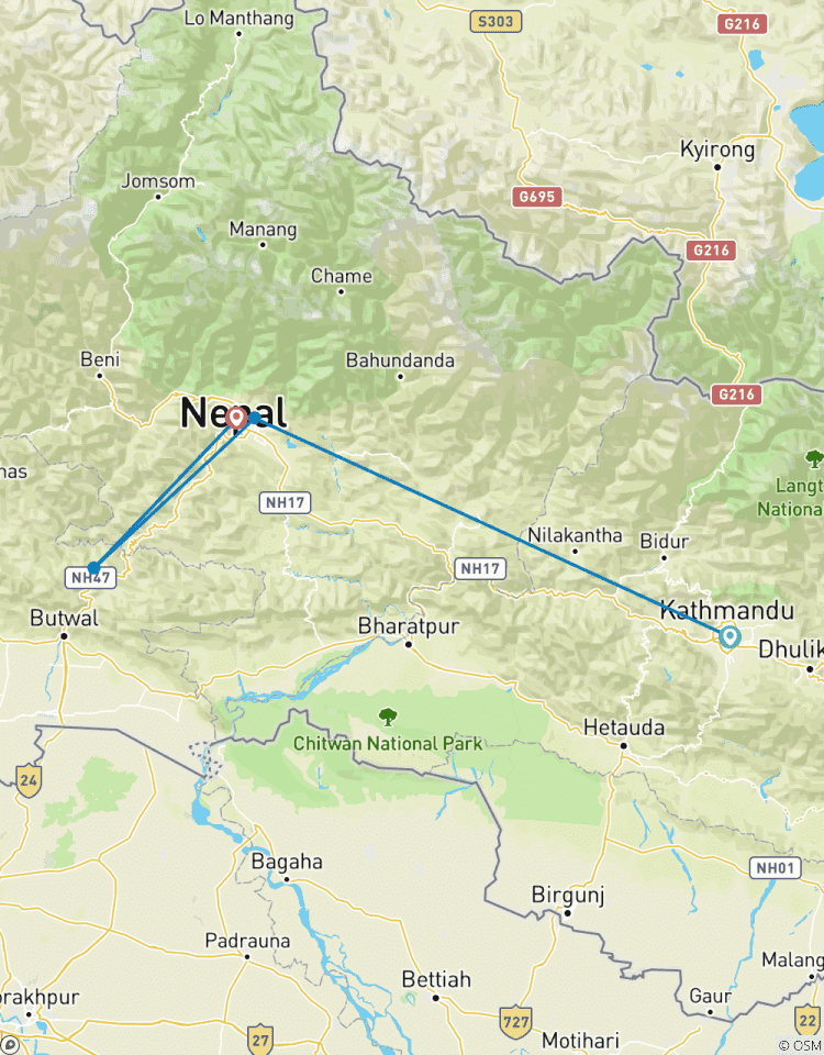 Circuito Tansen-Palpa, una antigua estación de montaña con Excursión a Pokhara desde Katmandú