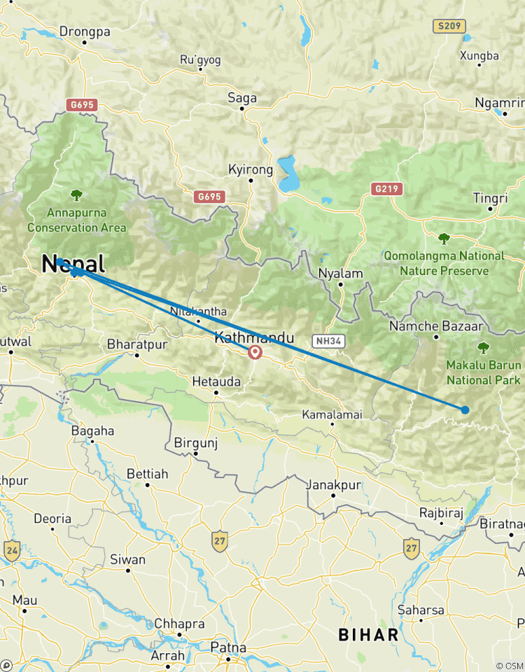 Dhampus, trek à Sarangkot et circuit à Pokhara - 5 jours au départ de Katmandou circuit