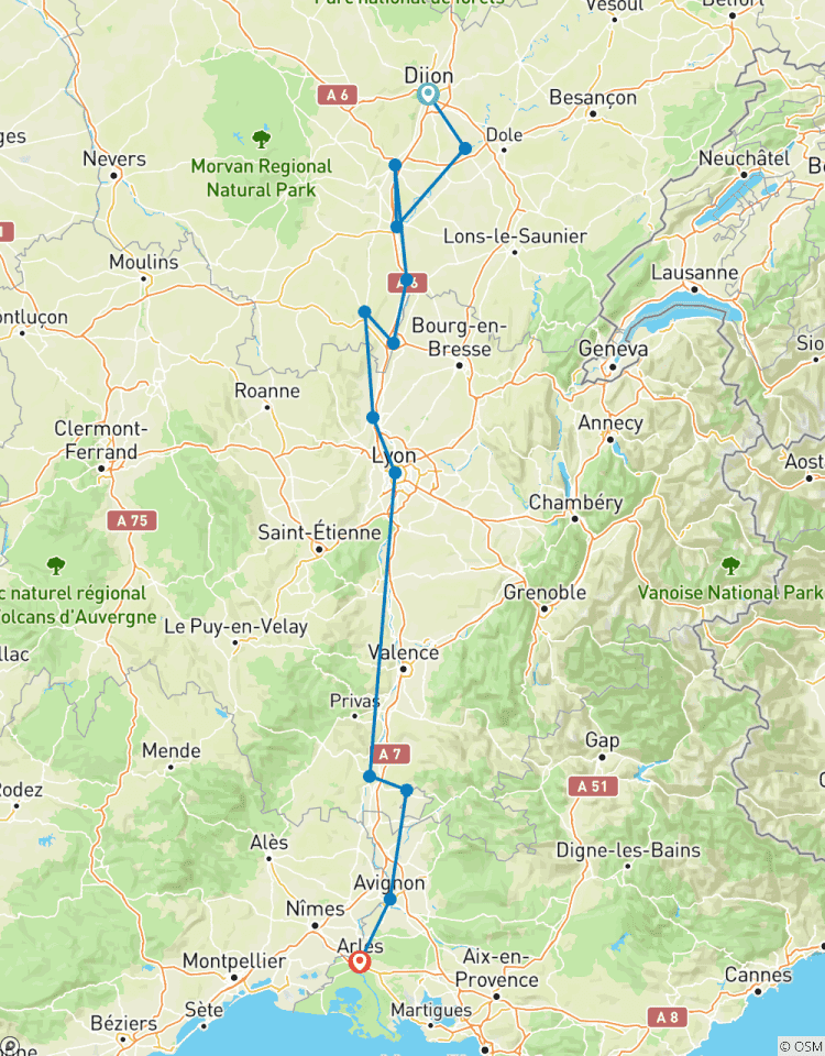 Circuito Esencia de Borgoña y Provenza 2026