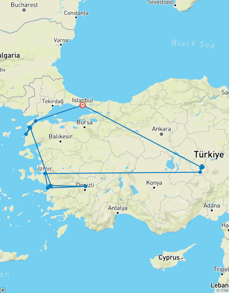 Circuito Viaje de 8 días a Estambul, Capadocia, Pamukkale, Éfeso, Troya y Galípoli (Entradas a museos incluidas)
