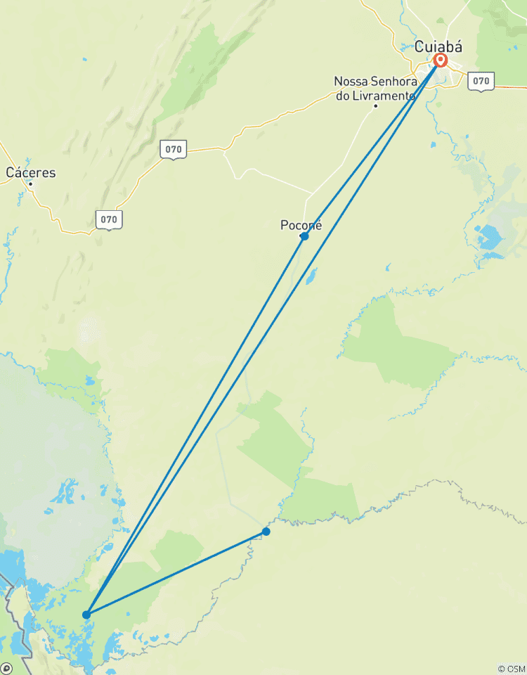 Circuito Safari por el Pantanal Norte y Jaguar con estancia opcional en Porto Jofre