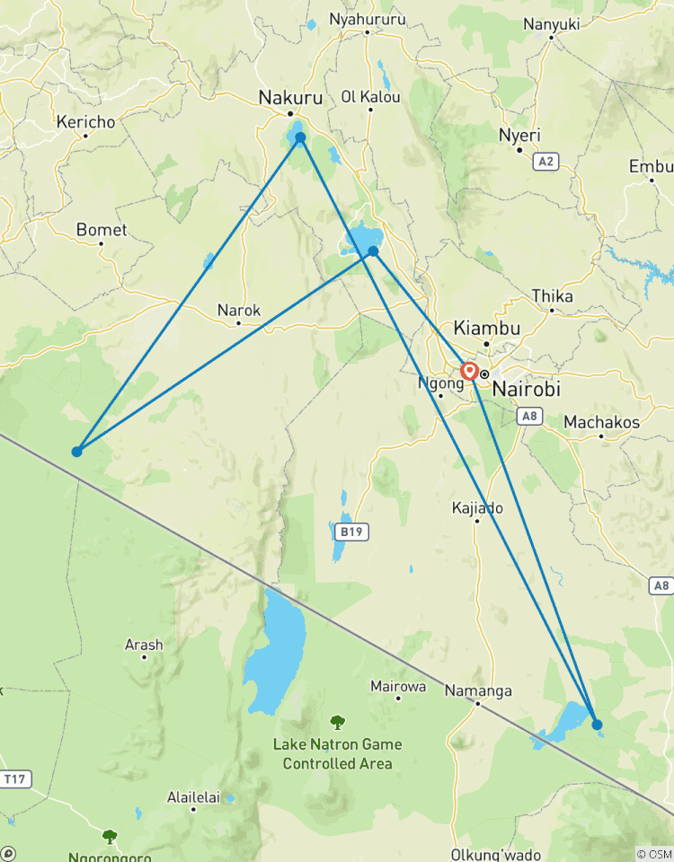 Circuito Safaris de 7 días en grupo económico por Kenia (en un jeep 4x4 compartido de bajo coste)